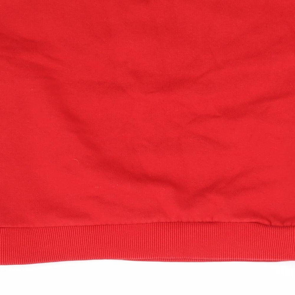Matalan Girls Red Cotton Pullover Sweatshirt Size 9 Years Pullover - Minnie Mouse