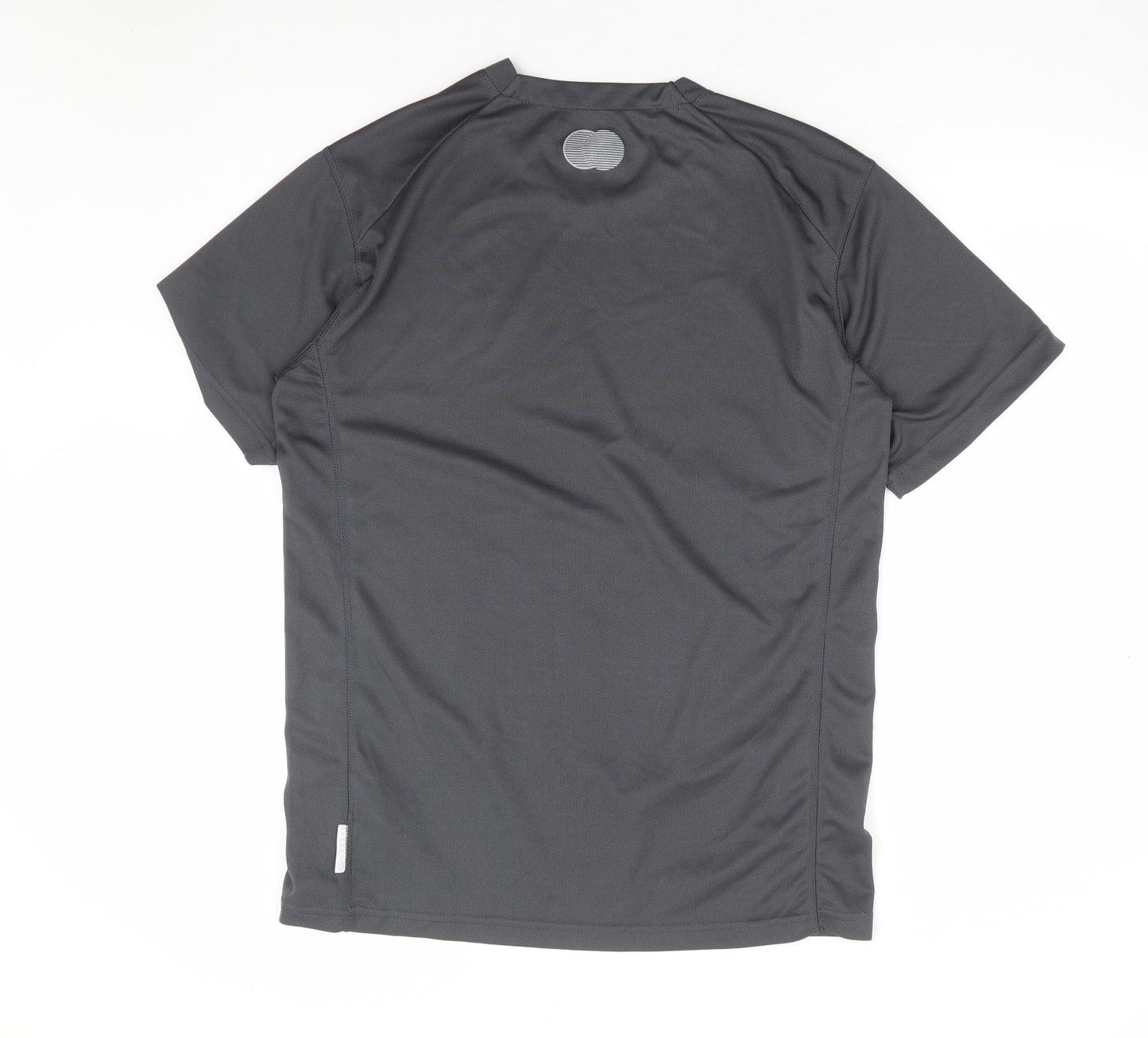 Peter Storm Mens Grey Polyester Basic T-Shirt Size M Round Neck Pullover