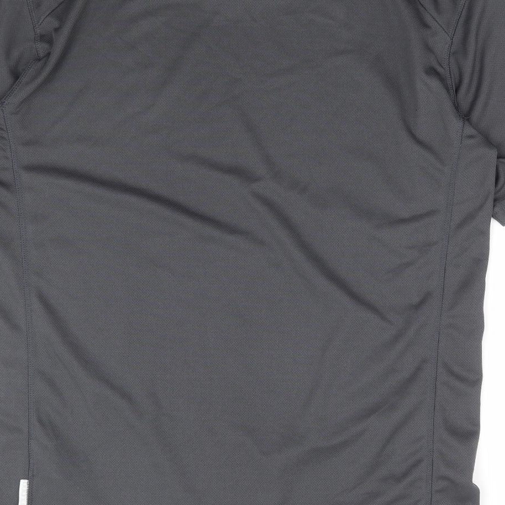 Peter Storm Mens Grey Polyester Basic T-Shirt Size M Round Neck Pullover
