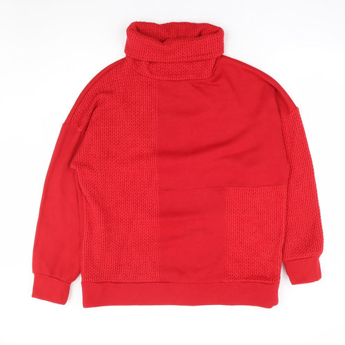 NEXT Womens Red Viscose Pullover Sweatshirt Size L Pullover