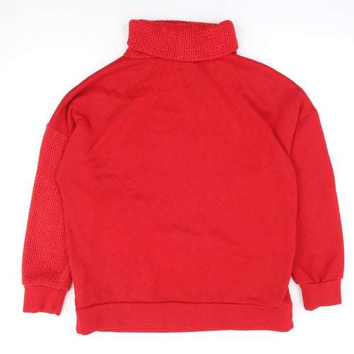 NEXT Womens Red Viscose Pullover Sweatshirt Size L Pullover