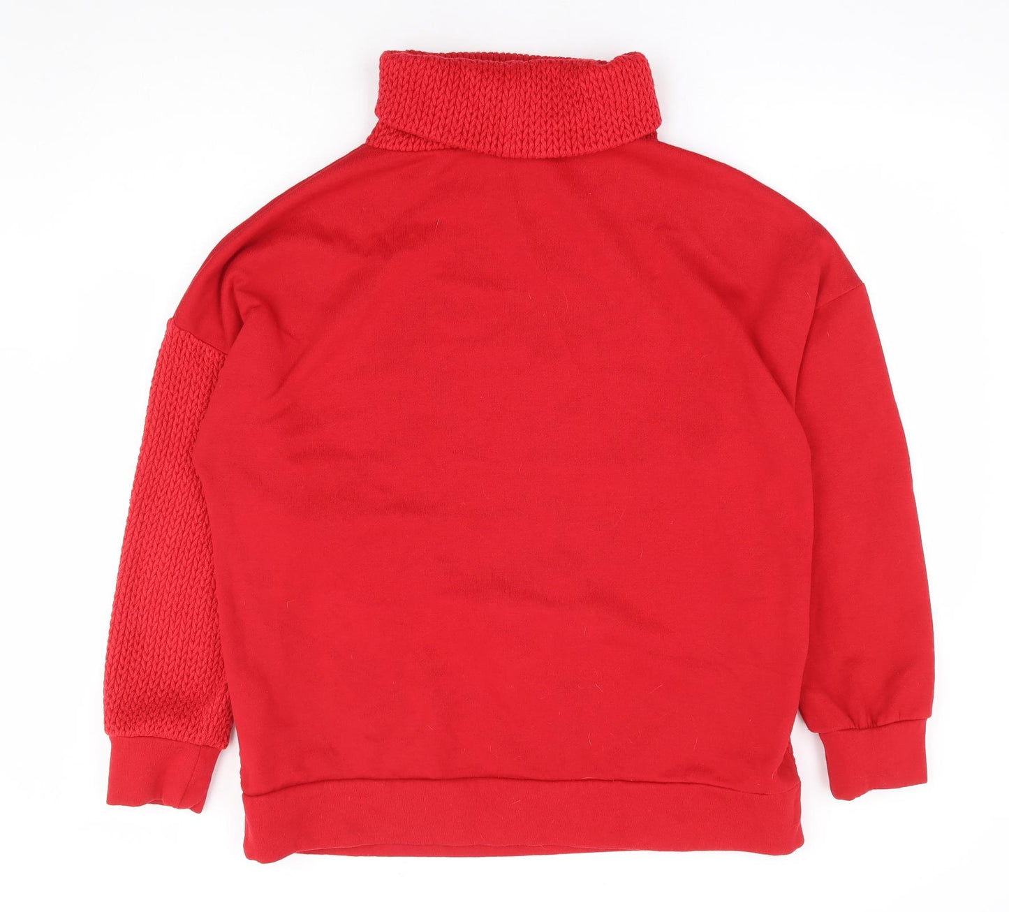 NEXT Womens Red Viscose Pullover Sweatshirt Size L Pullover