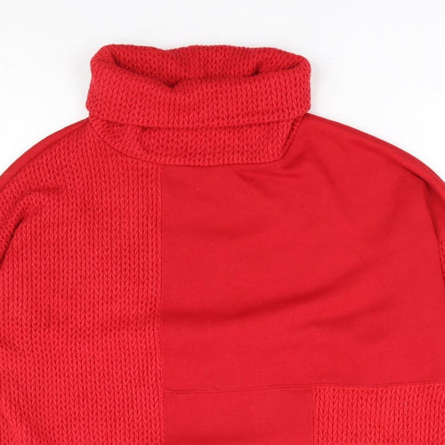 NEXT Womens Red Viscose Pullover Sweatshirt Size L Pullover