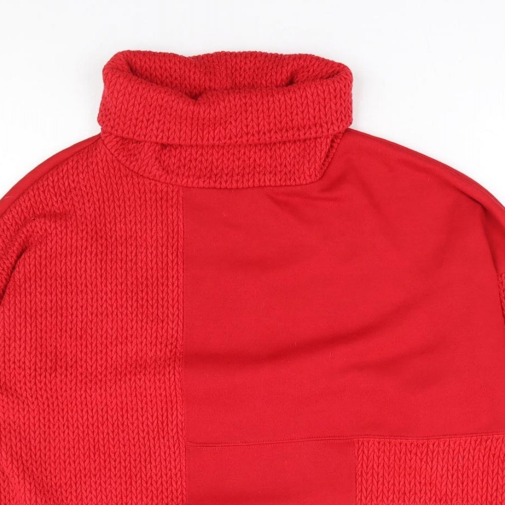 NEXT Womens Red Viscose Pullover Sweatshirt Size L Pullover
