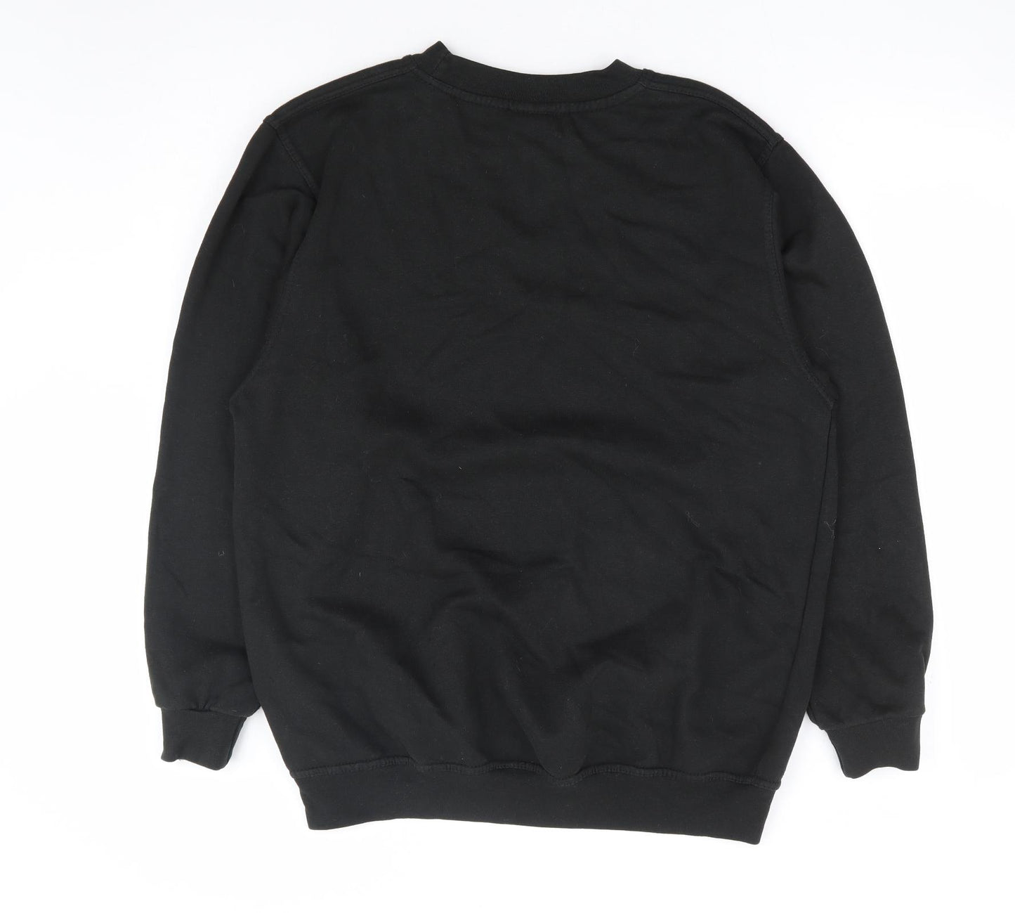 In the Style Womens Black 100% Cotton Pullover Sweatshirt Size 10 Pullover - Slytherin