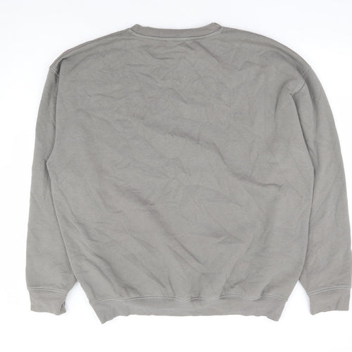 Missguided Womens Grey Cotton Pullover Sweatshirt Size M Pullover