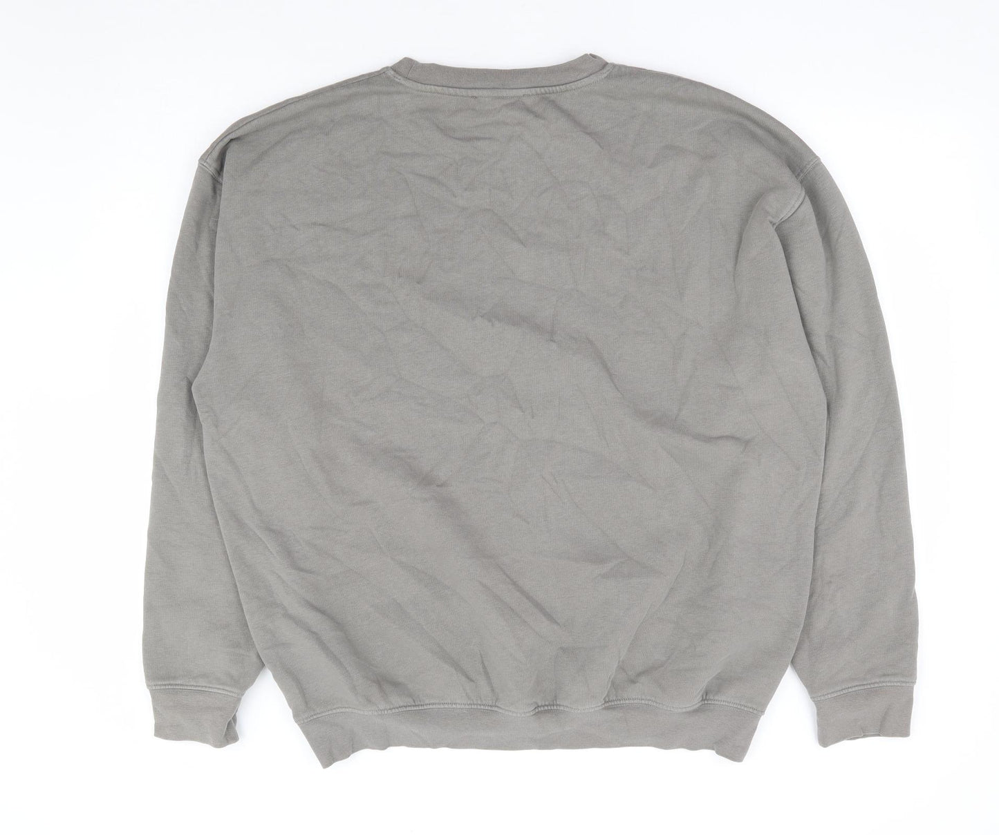 Missguided Womens Grey Cotton Pullover Sweatshirt Size M Pullover