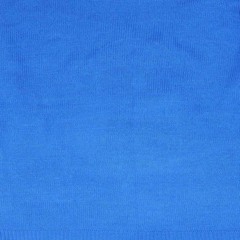 Pole Nord Womens Blue Round Neck Acrylic Pullover Jumper Size S - Christmas Penguin