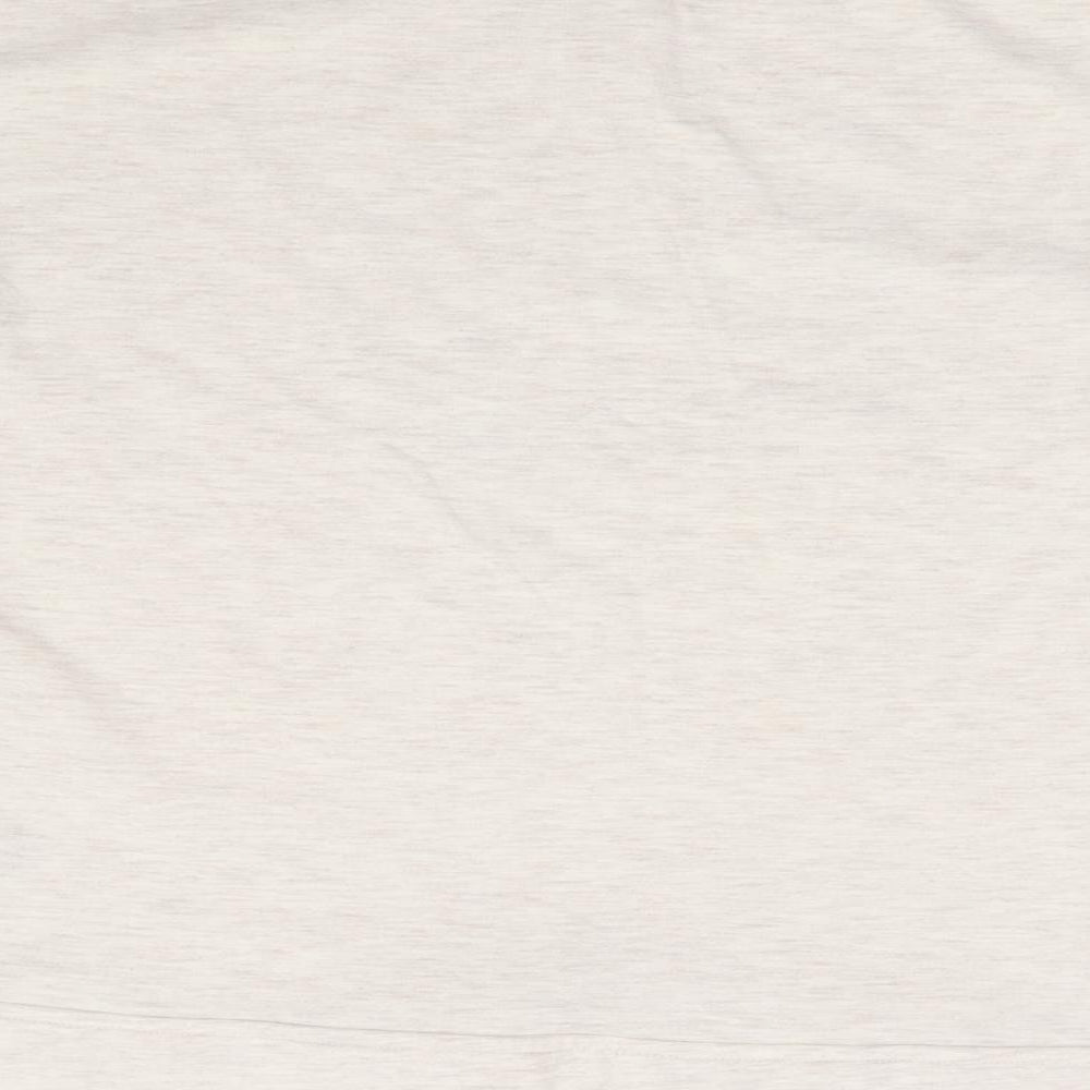 Marks and Spencer Womens Beige Polyester Pullover Sweatshirt Size 12 Pullover - Christmas Reindeer