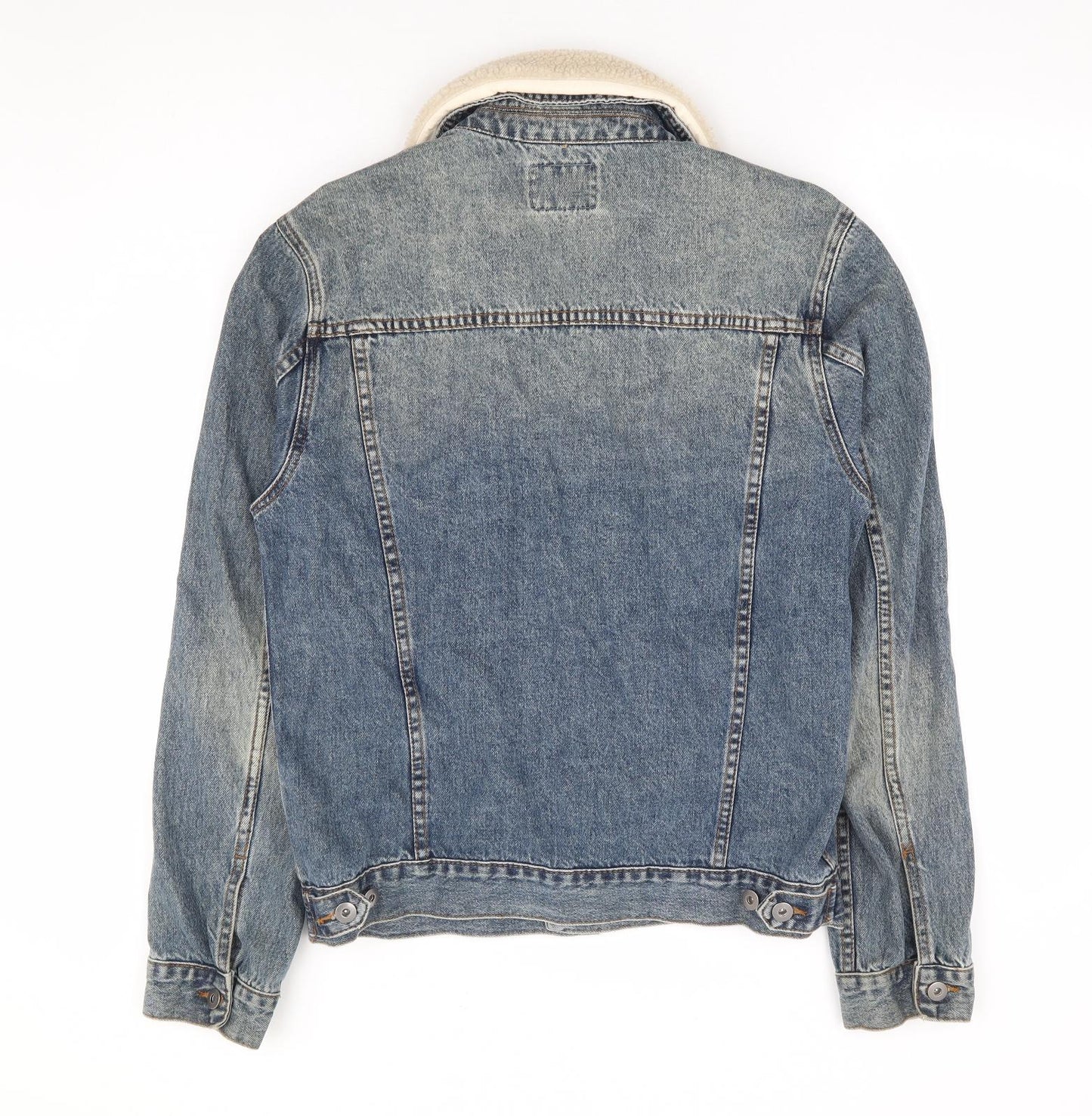 Topman Mens Blue Jacket Size M Button