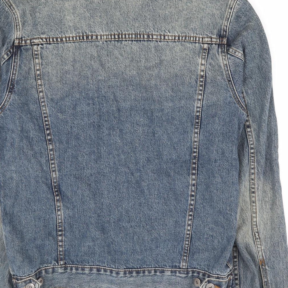 Topman Mens Blue Jacket Size M Button
