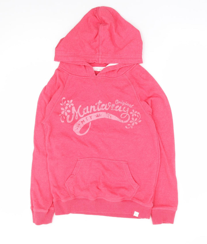 Mataray Girls Pink Polyester Pullover Hoodie Size 13-14 Years Pullover