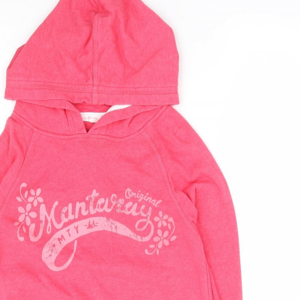 Mataray Girls Pink Polyester Pullover Hoodie Size 13-14 Years Pullover