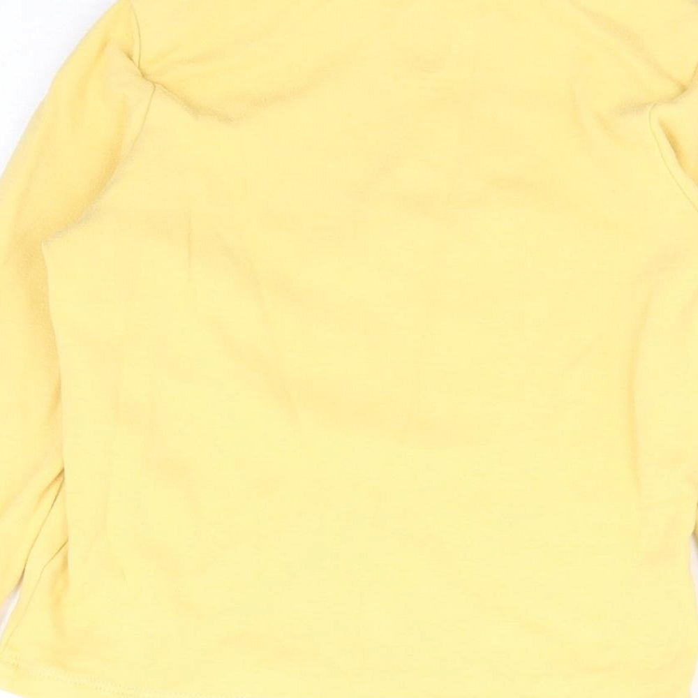 F&F Girls Yellow 100% Cotton Jersey T-Shirt Size 2-3 Years Round Neck Pullover - Happy To Dream
