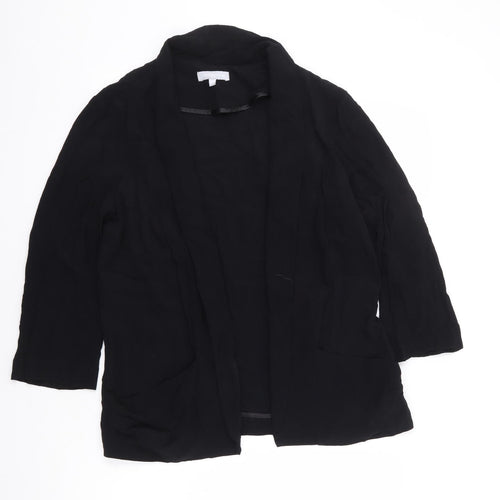 Red Herring Womens Black Jacket Blazer Size 14