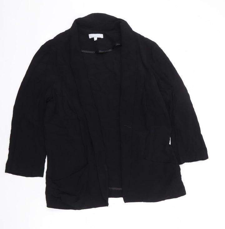 Red Herring Womens Black Jacket Blazer Size 14