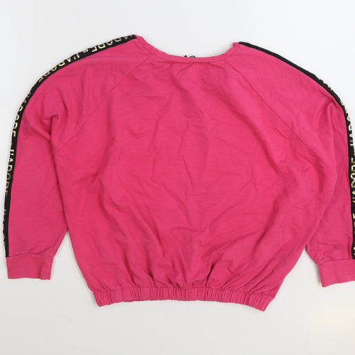 My Vogue Girls Pink Cotton Pullover Sweatshirt Size 14-15 Years Pullover