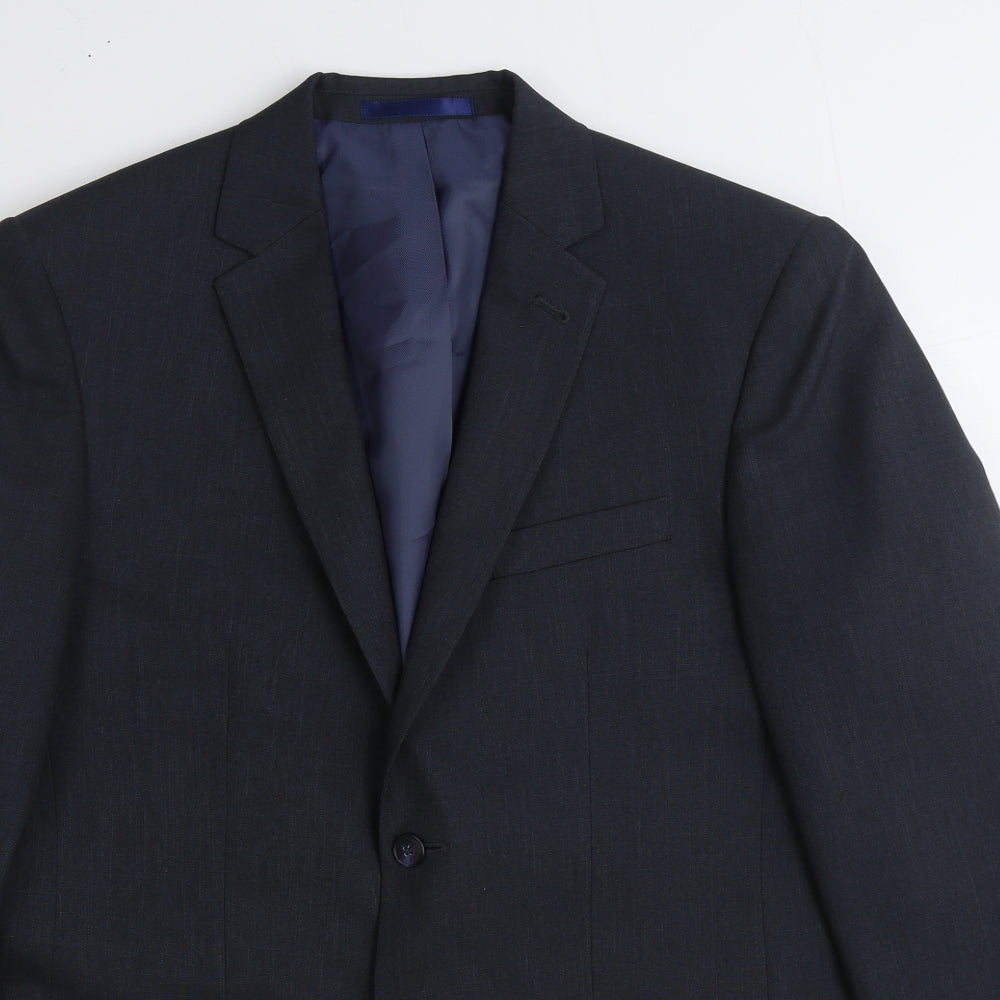 Taylor & Wright Mens Blue Polyester Jacket Suit Jacket Size 40