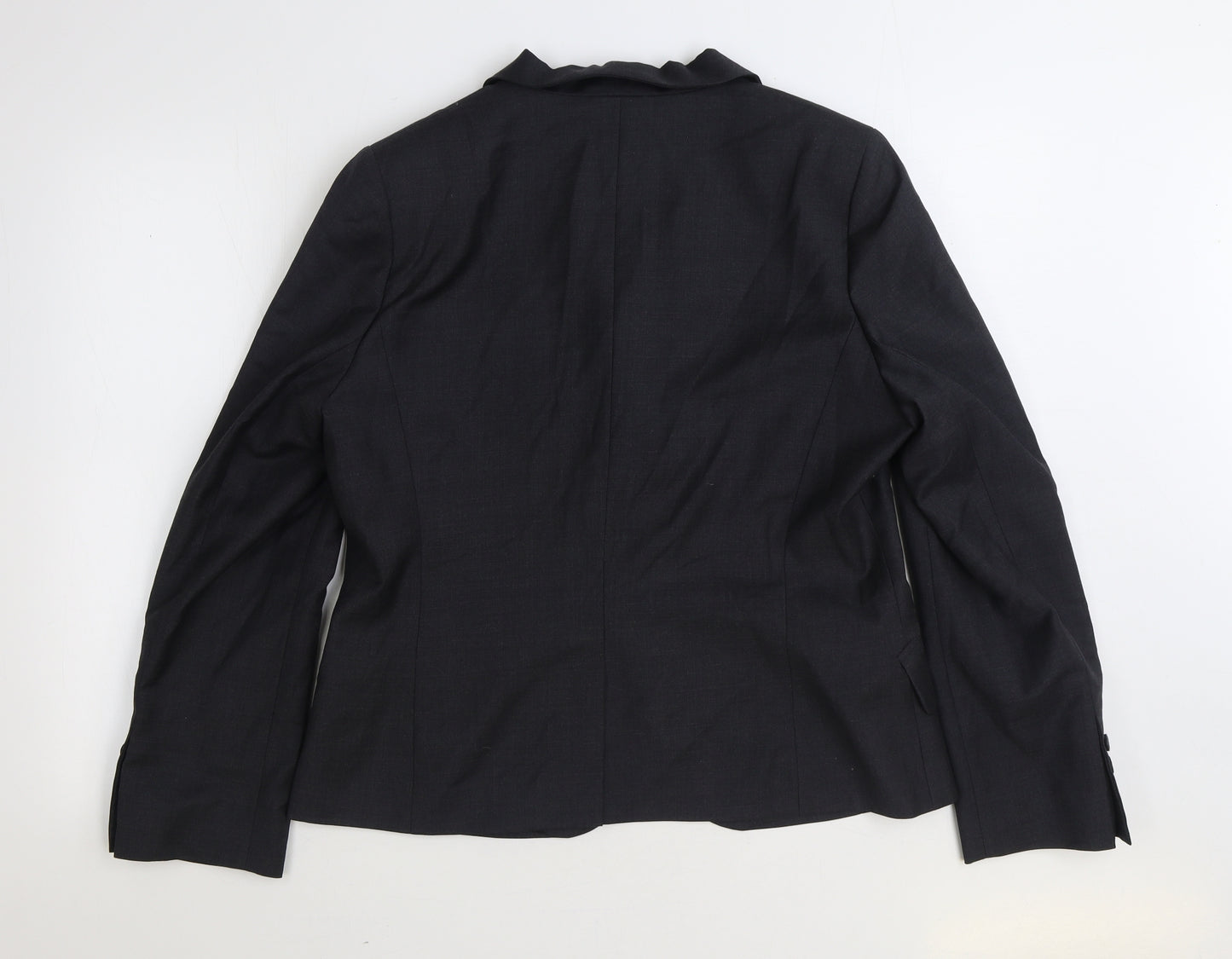 T.M.Lewin Womens Black Jacket Blazer Size 18 Button