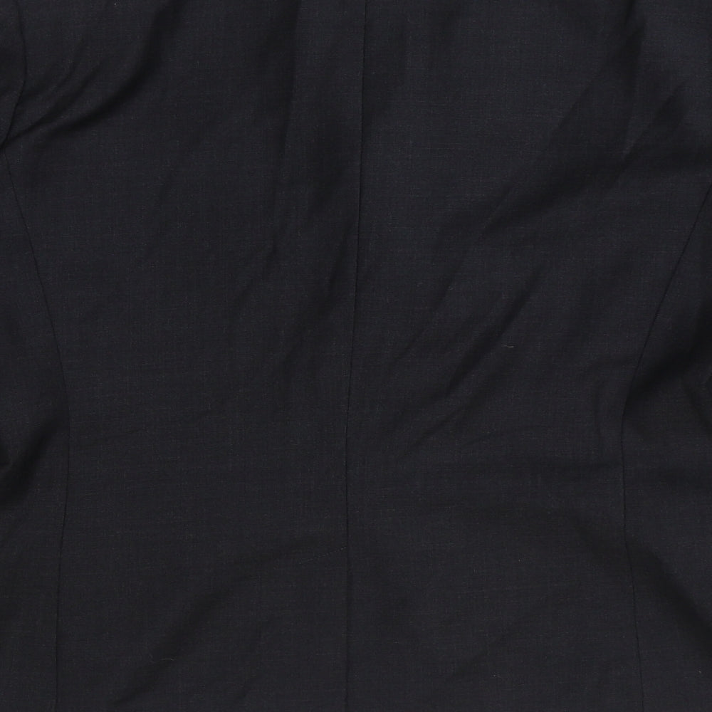 T.M.Lewin Womens Black Jacket Blazer Size 18 Button