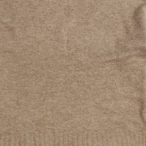 Primark Womens Brown V-Neck Acrylic Pullover Jumper Size XS