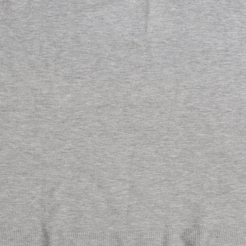 Primark Womens Grey V-Neck Polyester Pullover Jumper Size XL