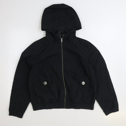South Womens Black Jacket Size 16 Zip