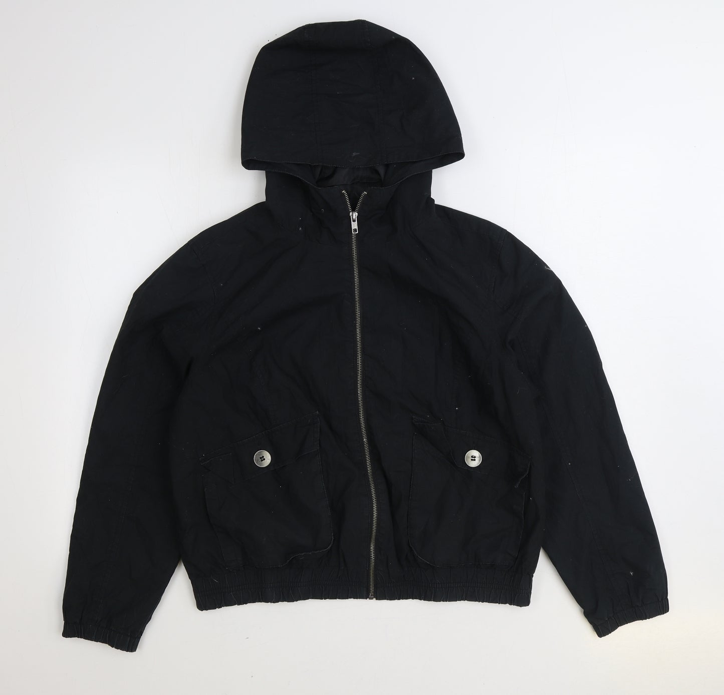 South Womens Black Jacket Size 16 Zip