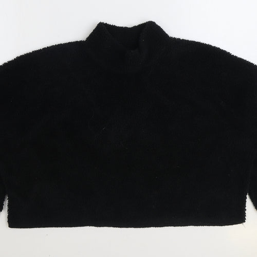 Primark Womens Black Polyester Pullover Sweatshirt Size L Pullover - Cropped