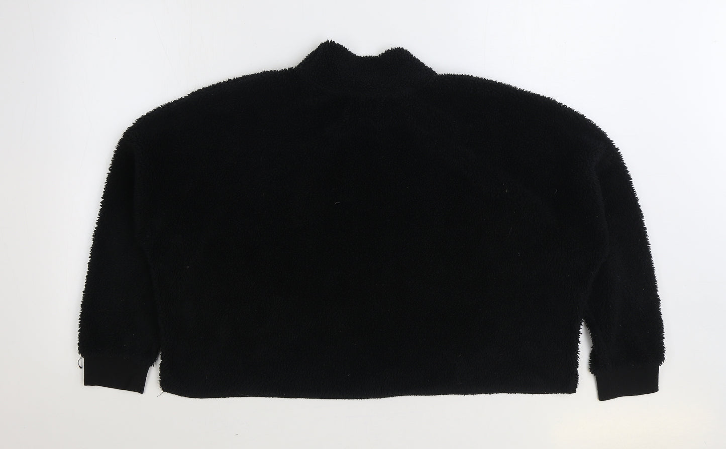 Primark Womens Black Polyester Pullover Sweatshirt Size L Pullover - Cropped