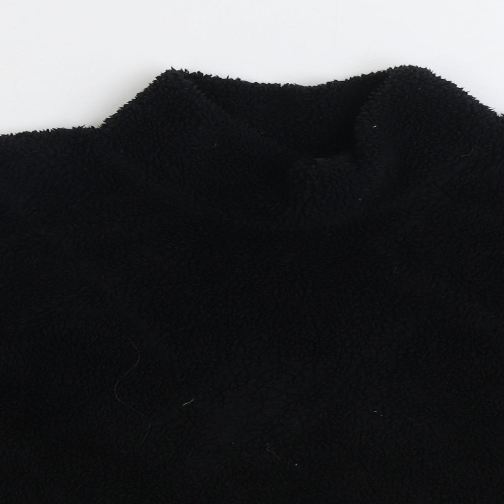 Primark Womens Black Polyester Pullover Sweatshirt Size L Pullover - Cropped