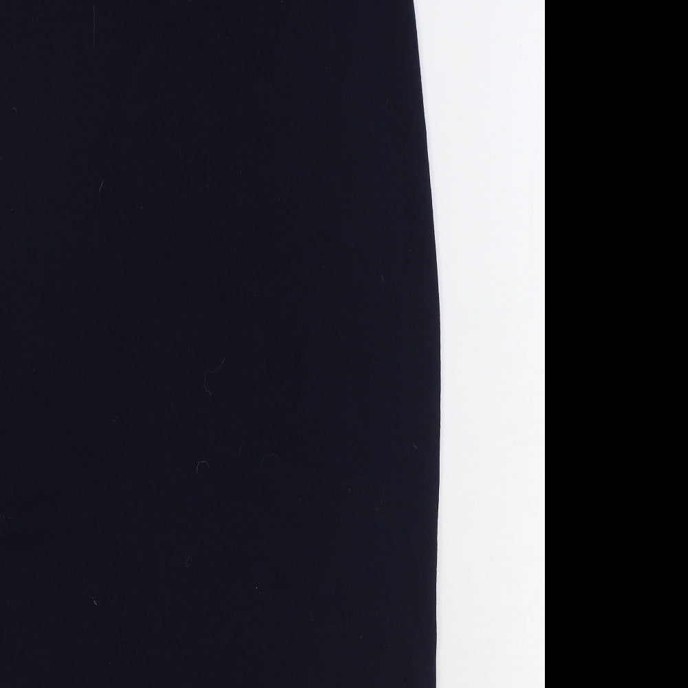 Adini Womens Blue Wool Straight & Pencil Skirt Size L