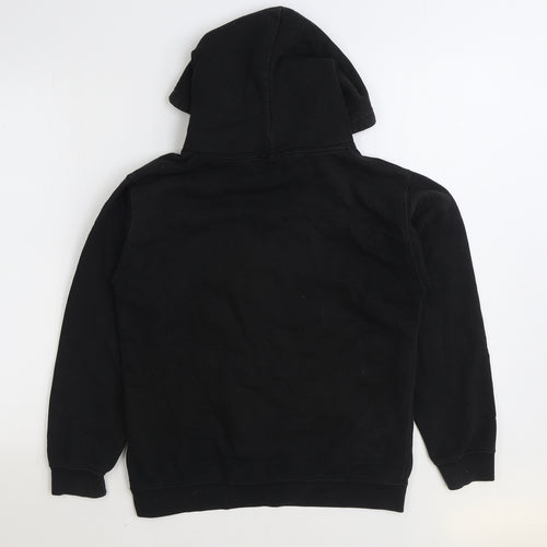 Gilden Boys Black Cotton Pullover Hoodie Size 14-15 Years Pullover - Stanger