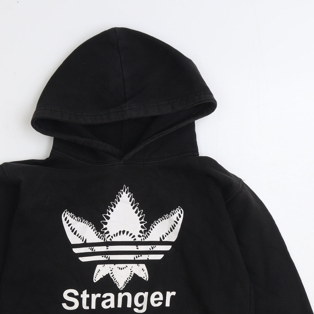 Gilden Boys Black Cotton Pullover Hoodie Size 14-15 Years Pullover - Stanger