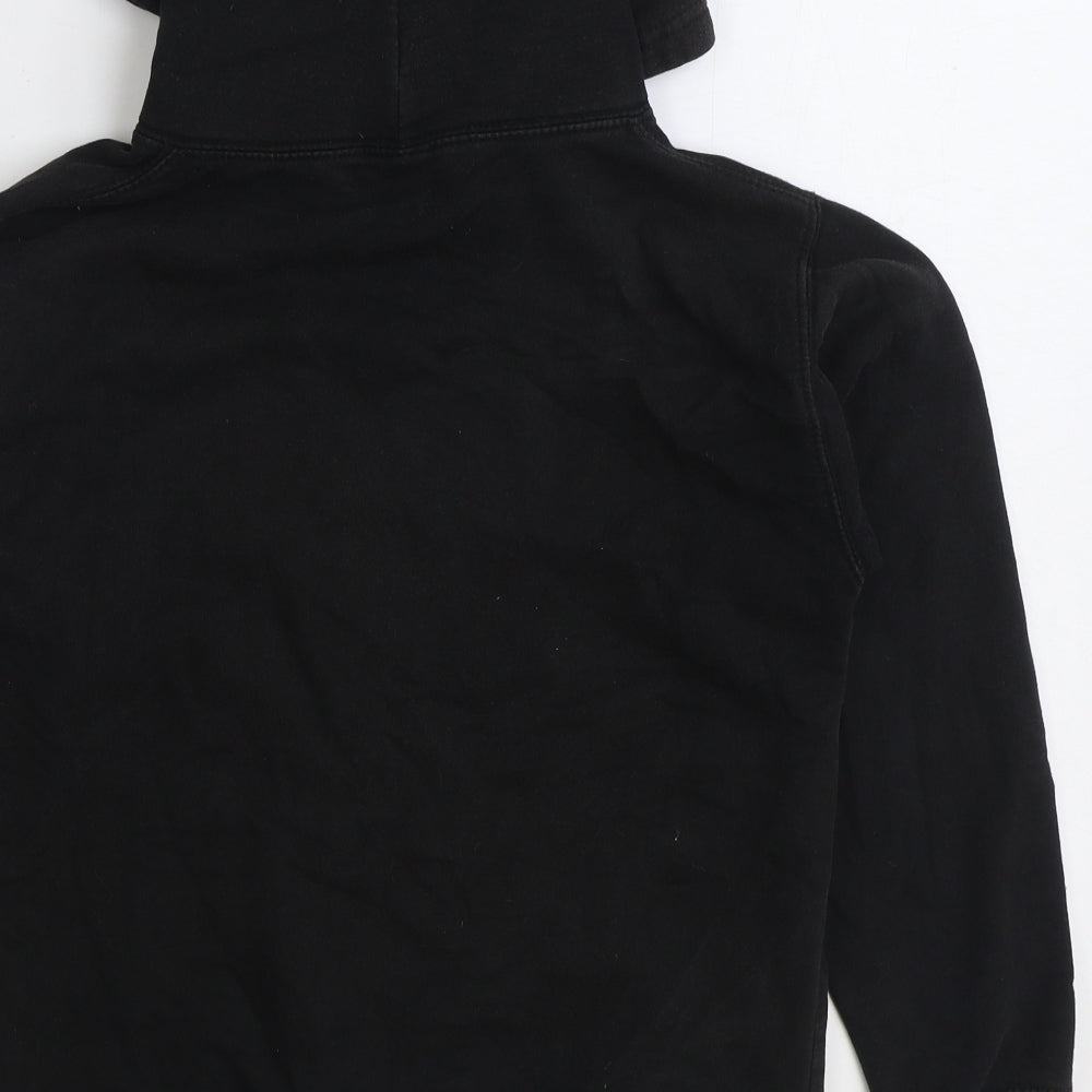 Gilden Boys Black Cotton Pullover Hoodie Size 14-15 Years Pullover - Stanger