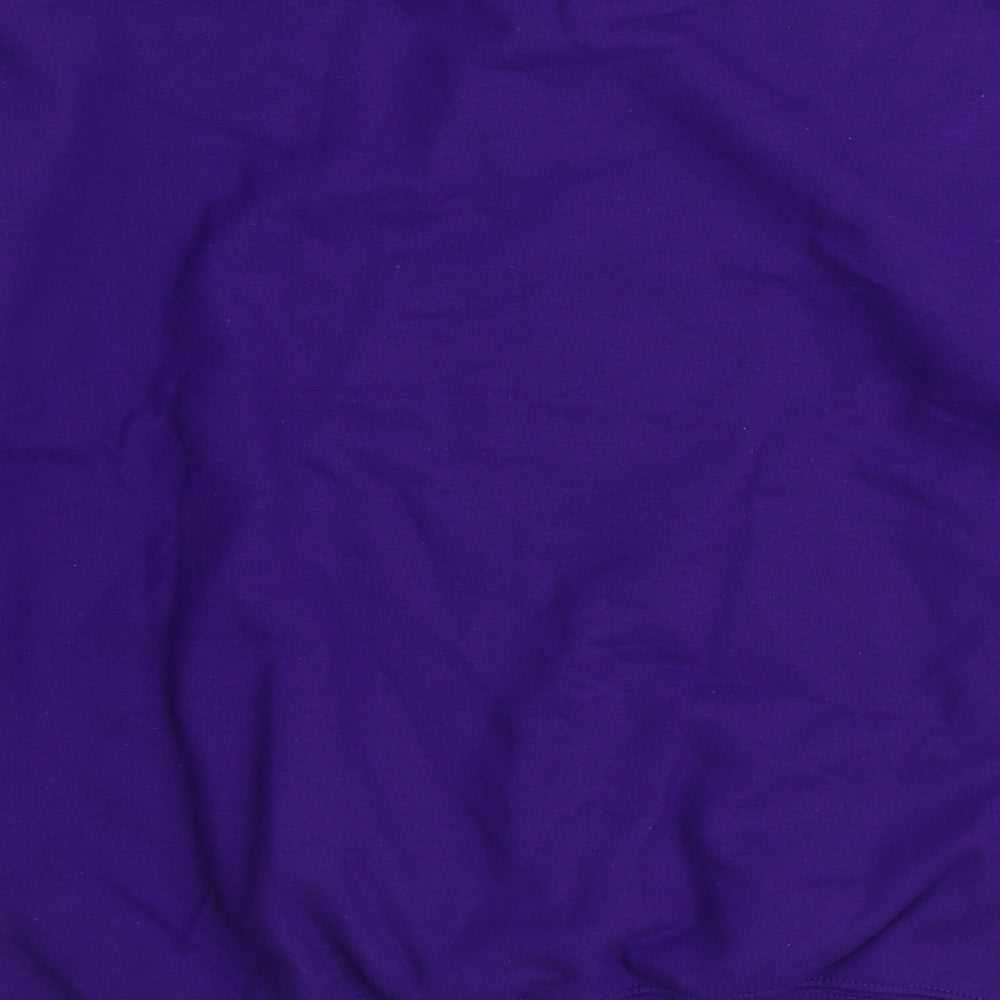 Gildan Mens Purple Cotton Pullover Sweatshirt Size M