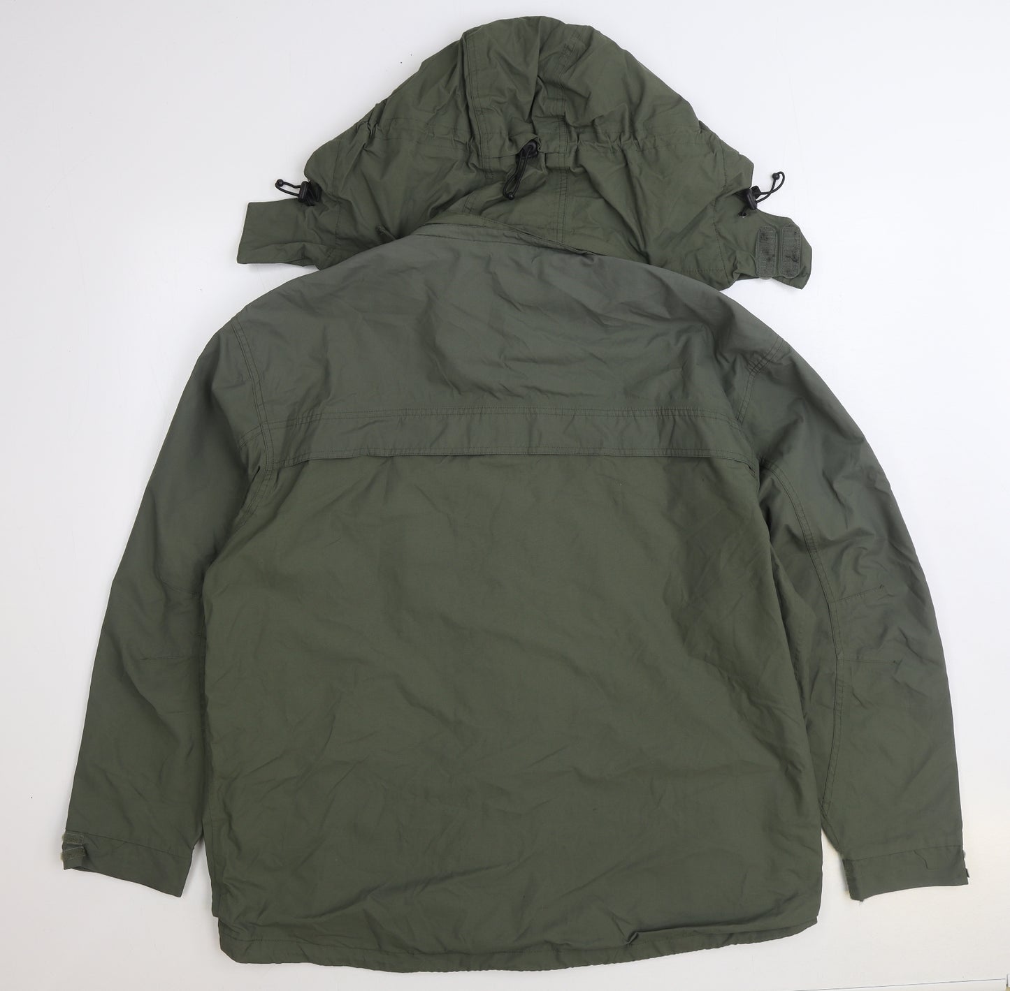 Mountain Life Mens Green Rain Coat Coat Size XL Zip
