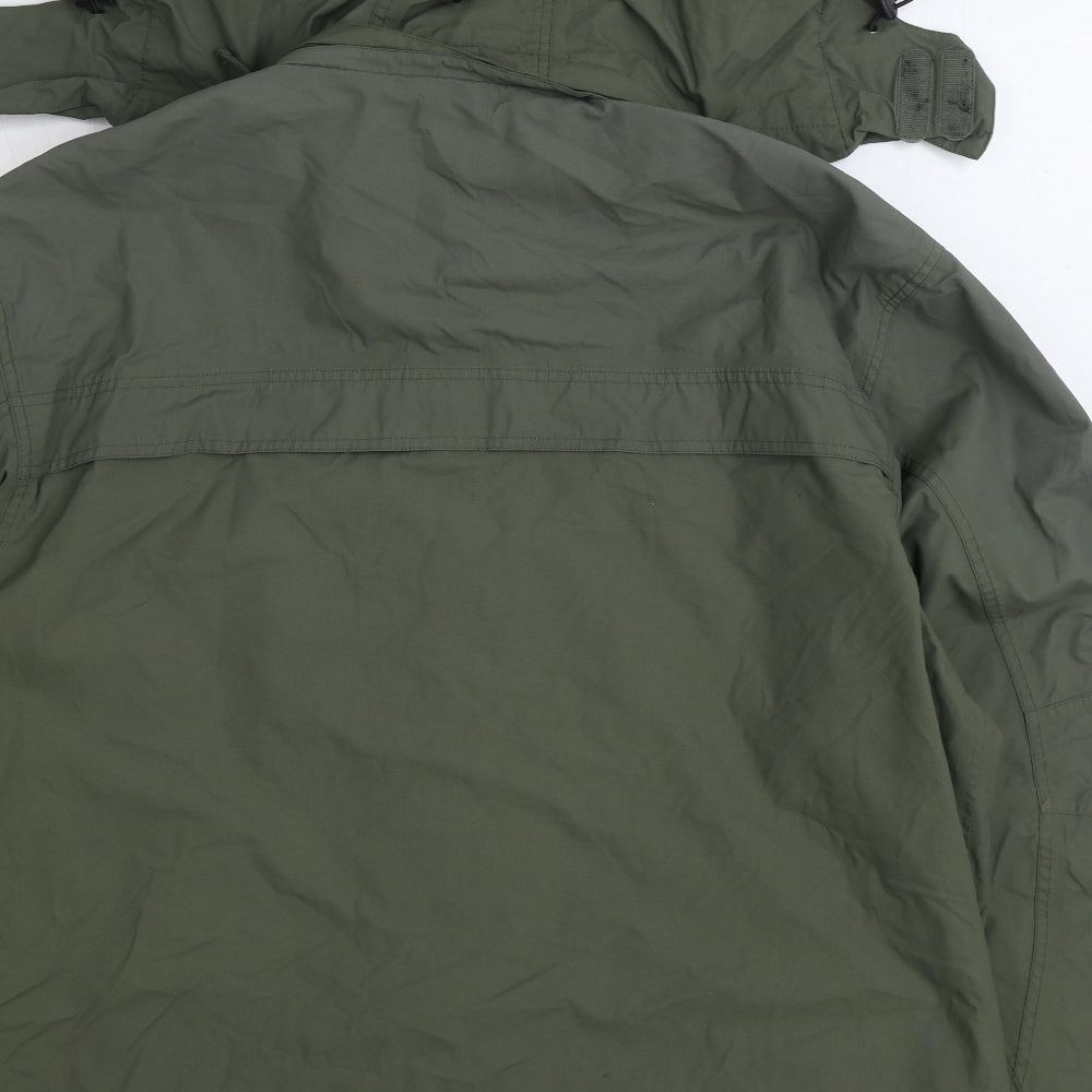 Mountain Life Mens Green Rain Coat Coat Size XL Zip