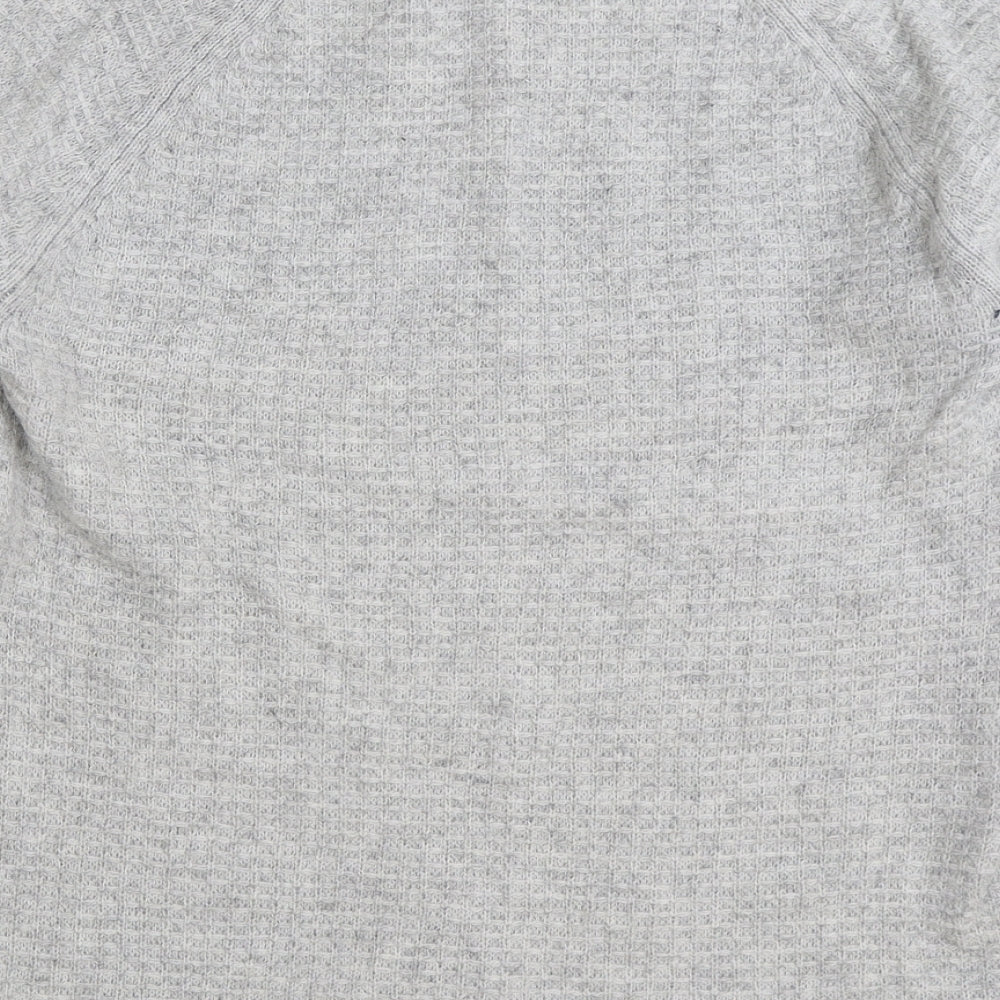 Monsoon Womens Grey Boat Neck Acrylic Pullover Jumper Size 12