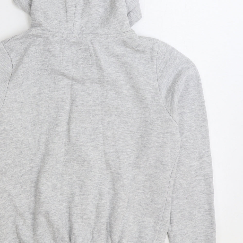 Atmosphere Womens Grey Cotton Pullover Hoodie Size 12 Zip