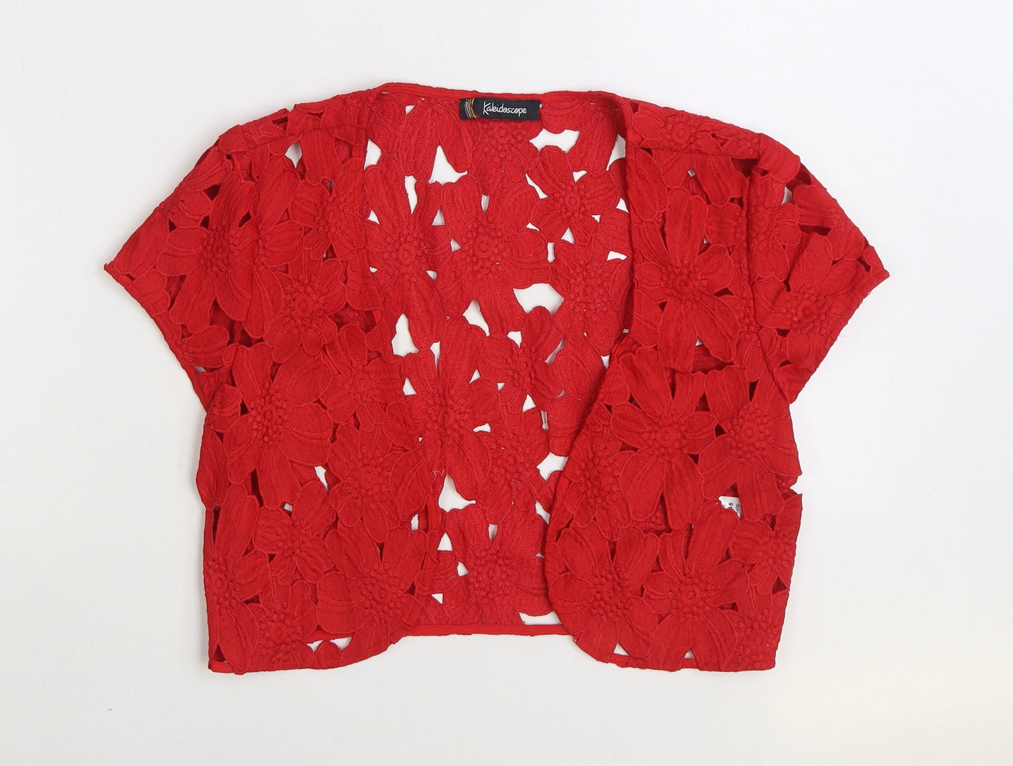 Kaleidoscope Womens Red Floral Jacket Size 12
