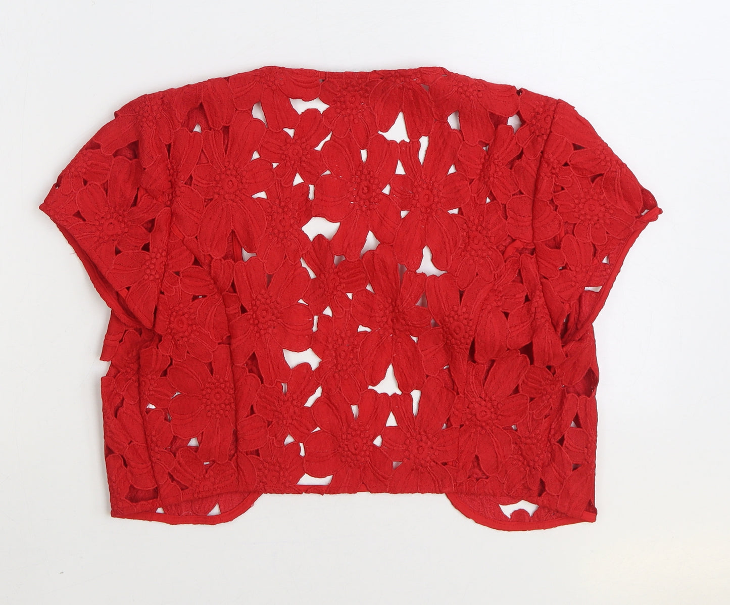 Kaleidoscope Womens Red Floral Jacket Size 12