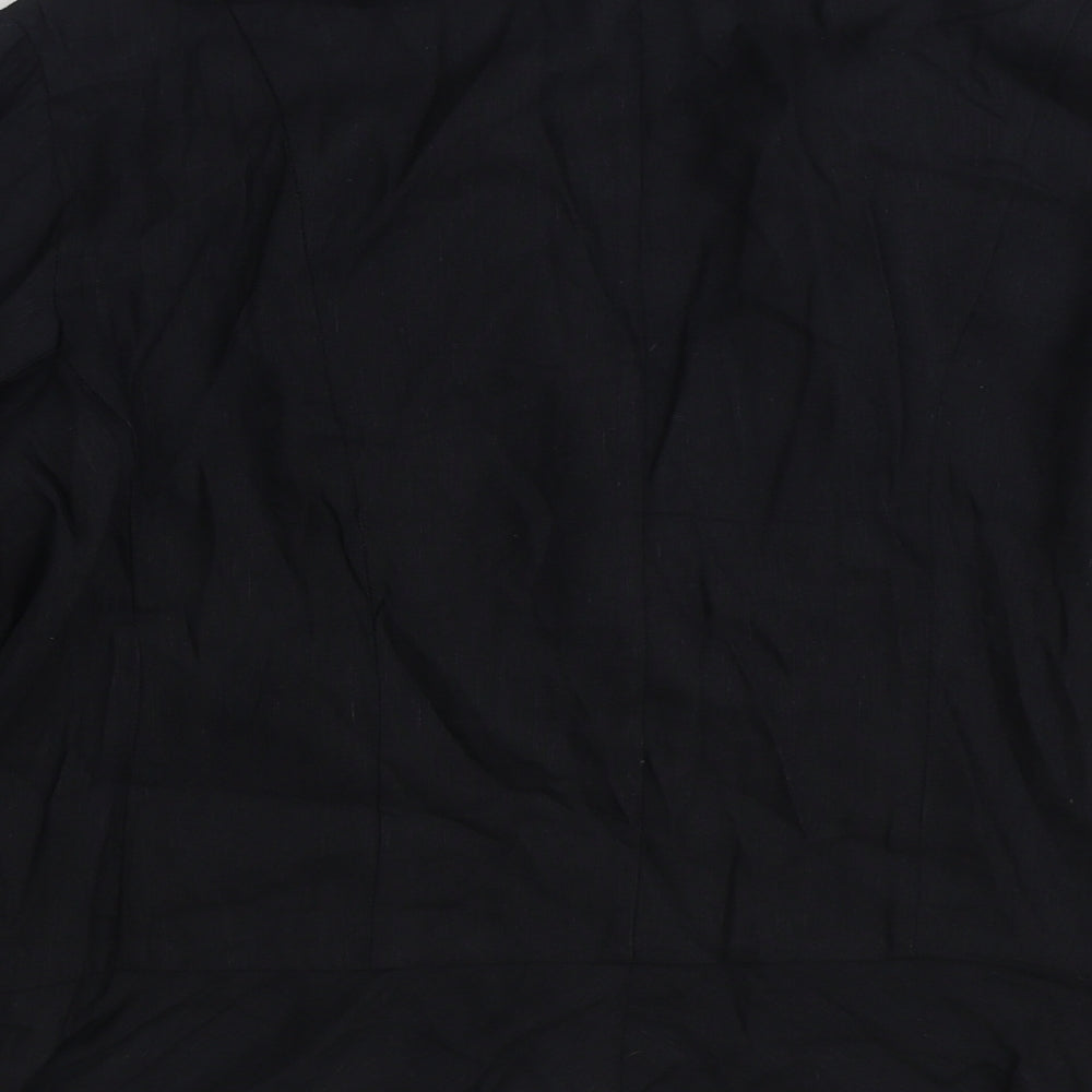Pomodoro Womens Black Jacket Blazer Size 18 Button