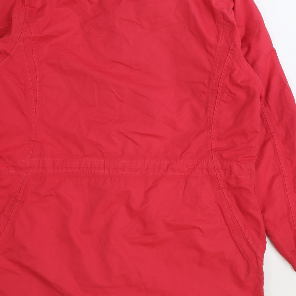 Regatta Womens Pink Rain Coat Coat Size 12 Zip