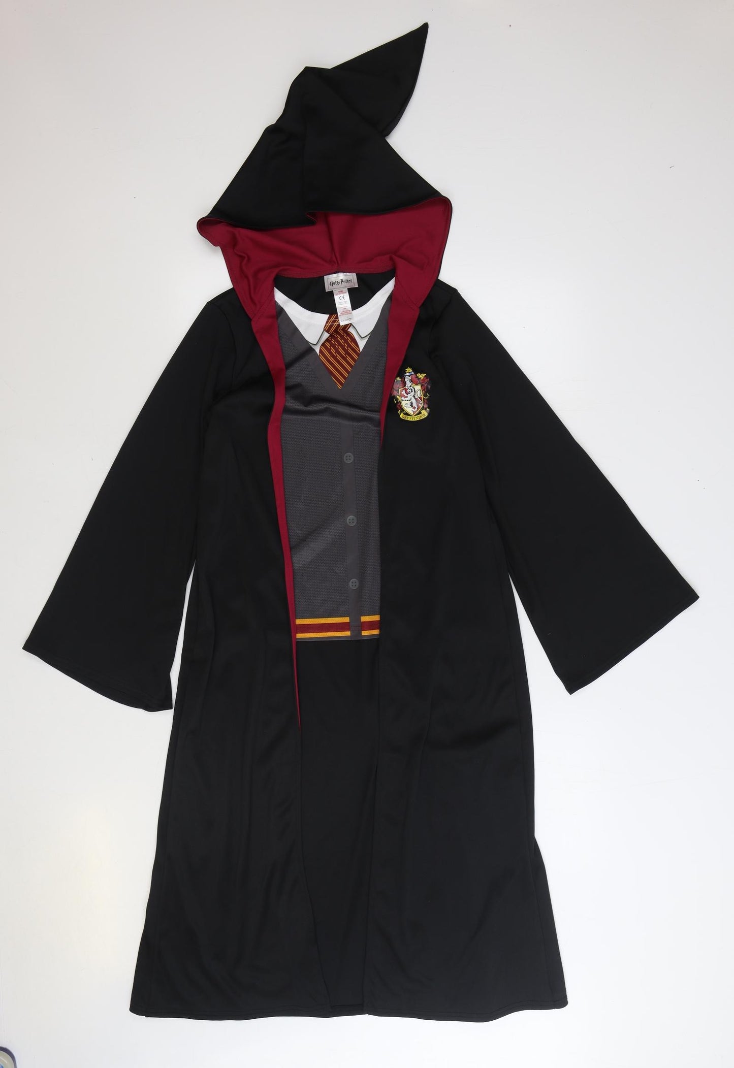 George Boys Black Solid Polyester Robe Size 11-12 Years Pullover - Harry Potter Fancy Dress