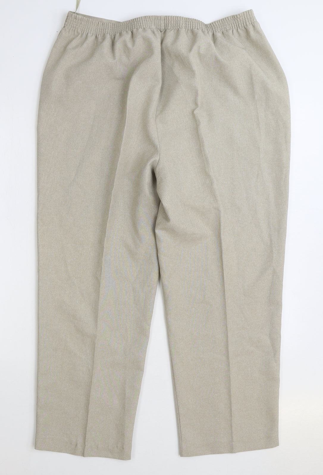 Bonmarché Womens Beige Polyester Trousers Size 18 L26 in Regular