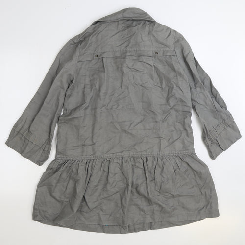 Marks and Spencer Womens Grey Jacket Size 10 Button