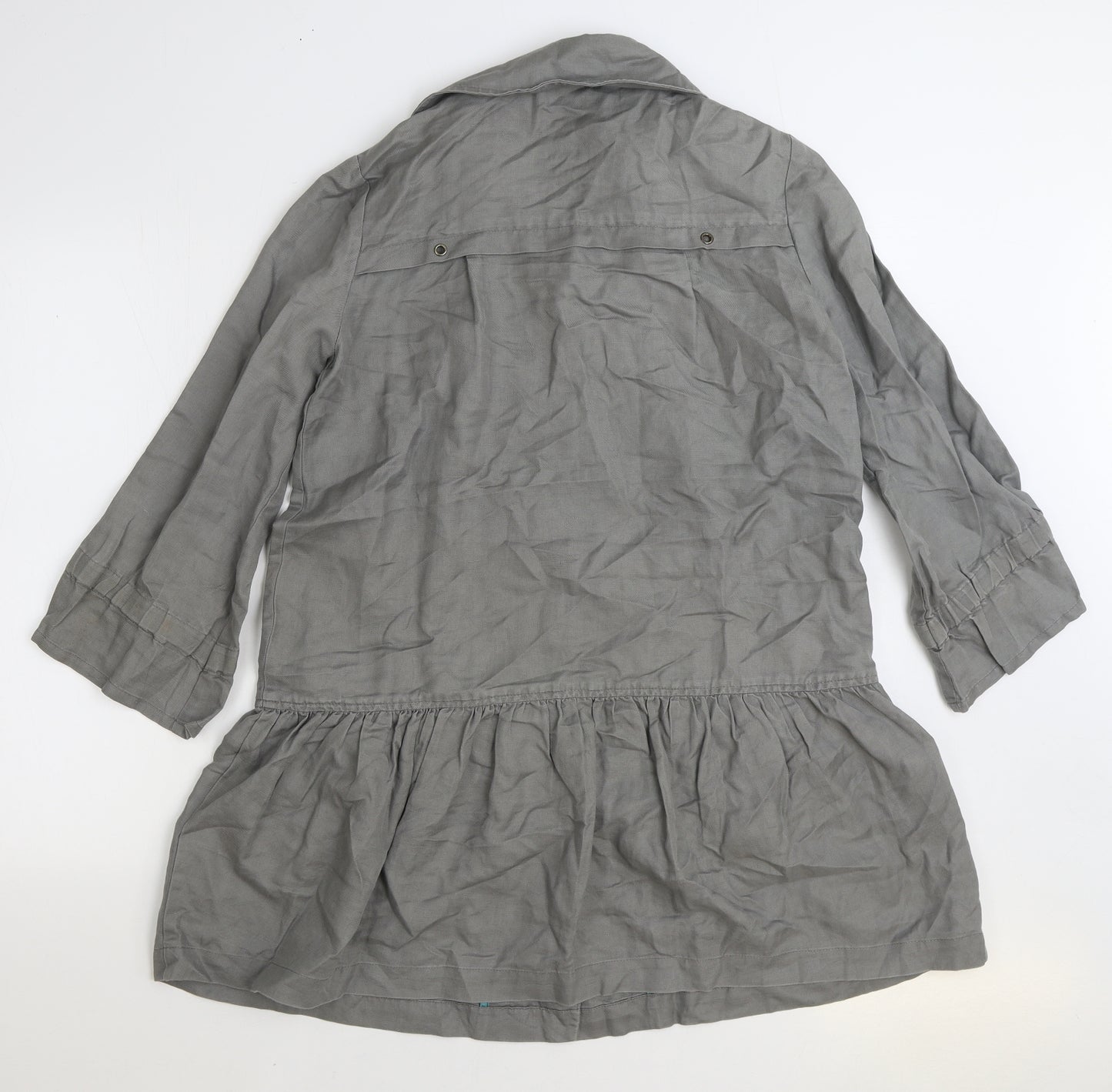 Marks and Spencer Womens Grey Jacket Size 10 Button