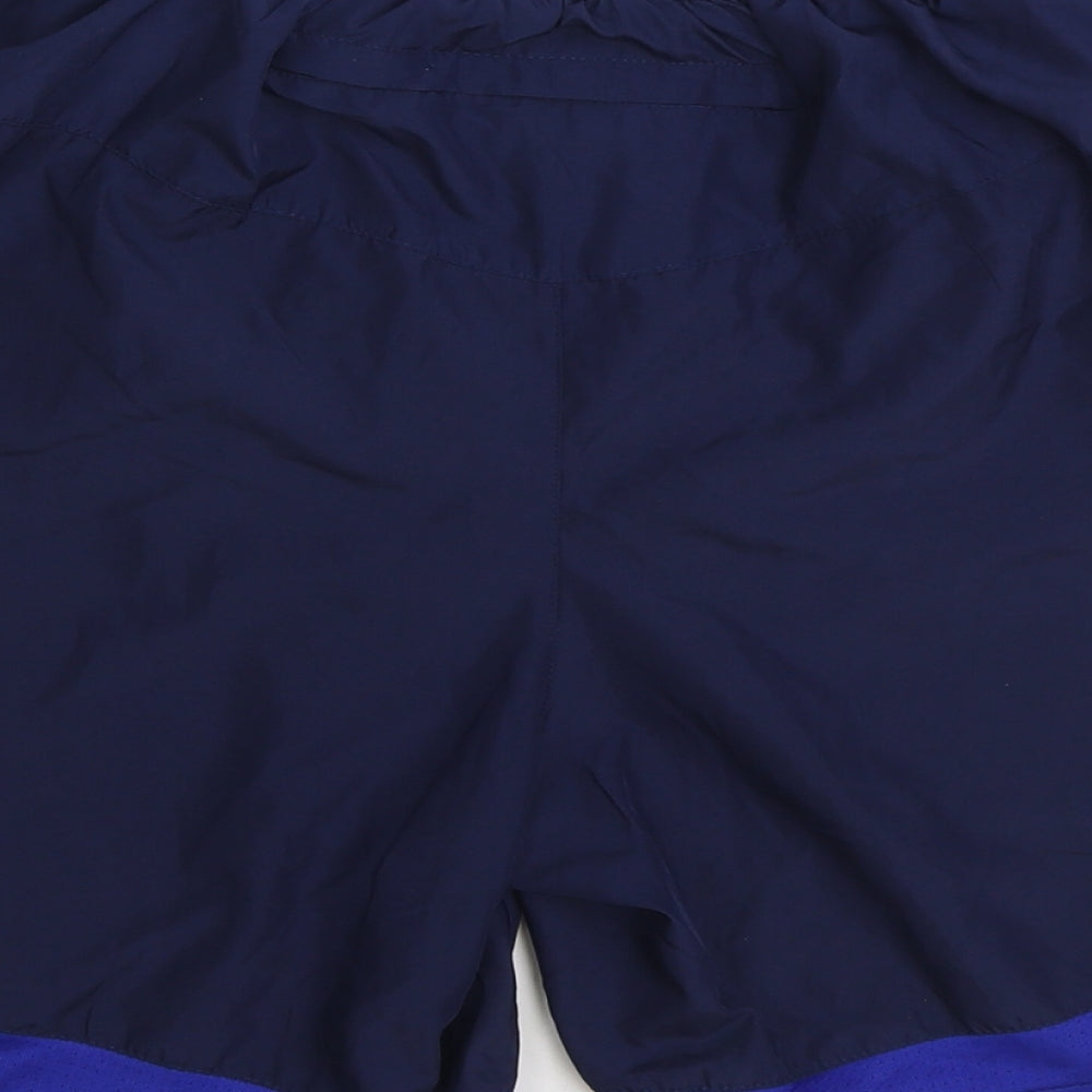 Karrimor Mens Blue Polyester Sweat Shorts Size M L7 in Regular Drawstring - Swim Trunks