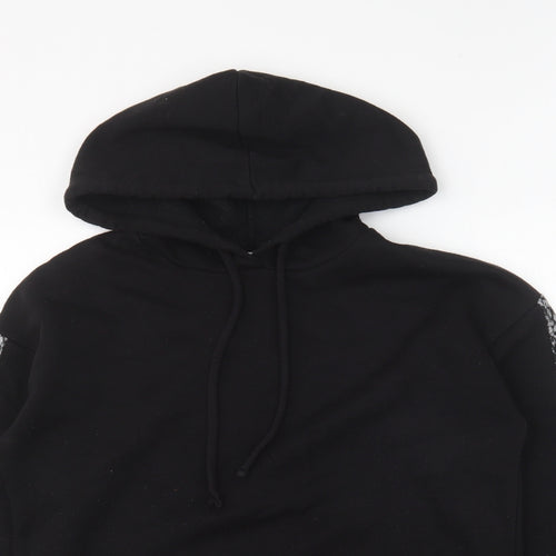 Papaya Womens Black Polyester Pullover Hoodie Size M Pullover